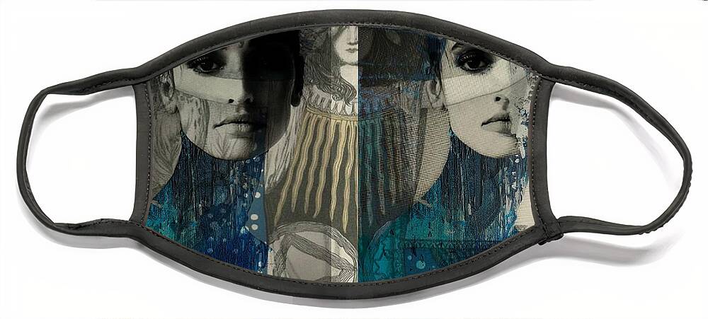Women Face Mask featuring the digital art Express Yourself by Paul Lovering