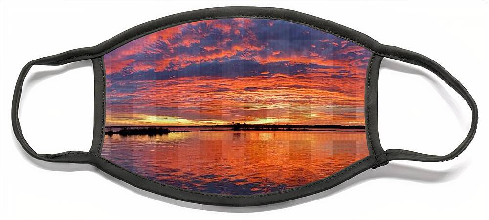 Sunrise Face Mask featuring the photograph Eye Candy by Randall Allen
