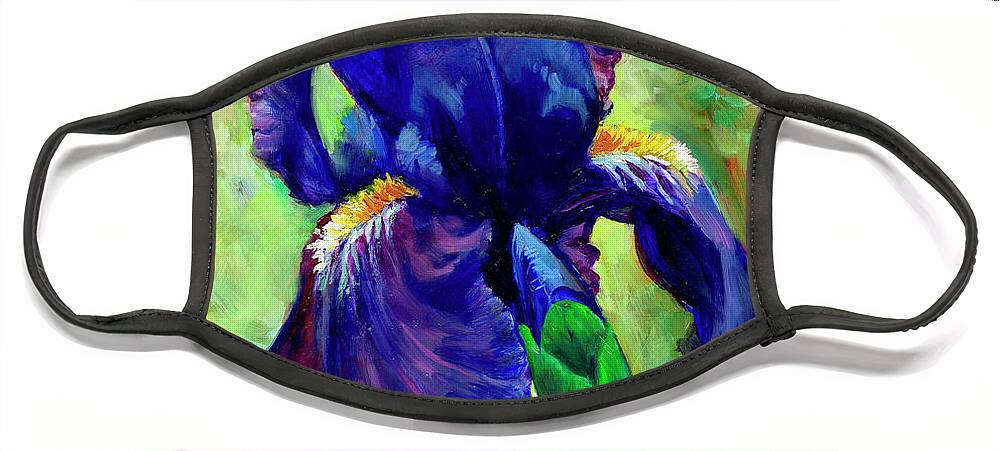 Iris Face Mask featuring the painting Fairest Among the Fair by Cynthia Westbrook