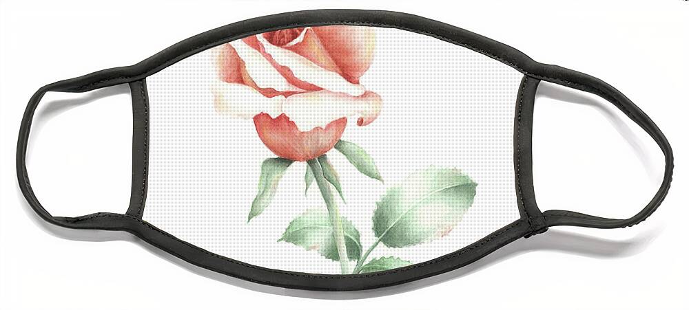 Rose Face Mask featuring the painting Faith by Lori Taylor