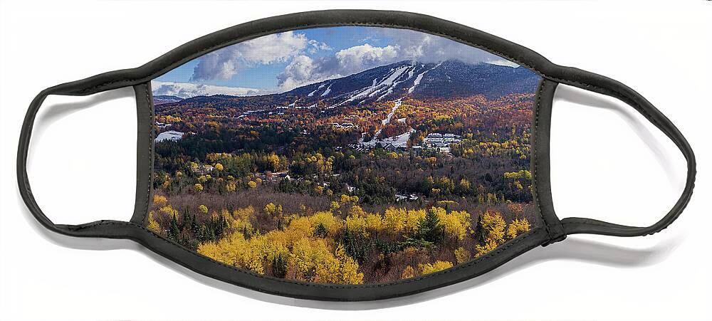 Burke Mountain Face Mask featuring the photograph Fall at Burke Mountain, VT by John Rowe