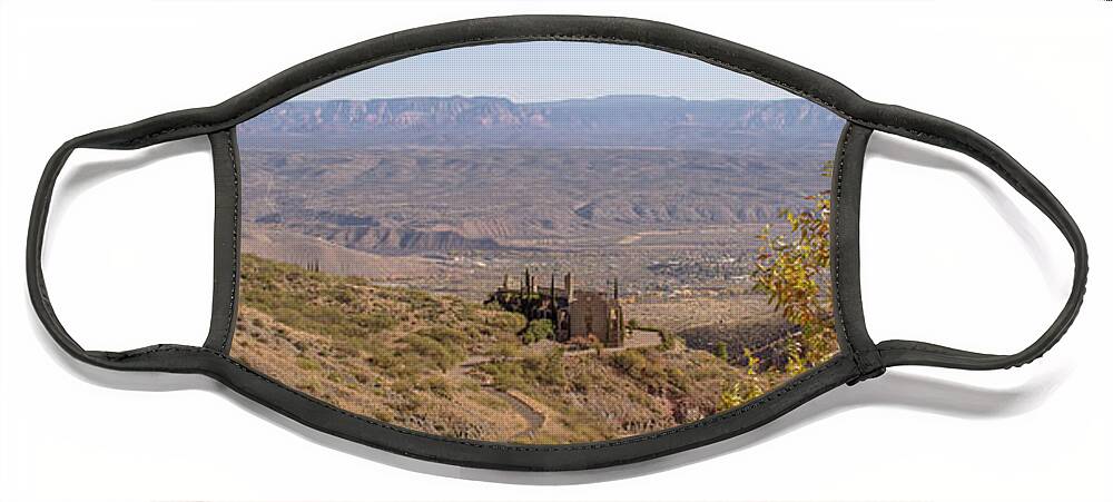 Panoramic Face Mask featuring the photograph Fall views in Jerome Panoramic by Darrell Foster