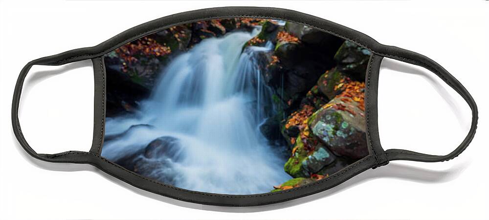 Fall Colors Face Mask featuring the photograph Falls in the fall by Darrell DeRosia