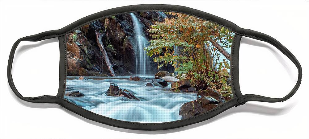 Water Face Mask featuring the photograph Fantasy Falls by Tom Claud