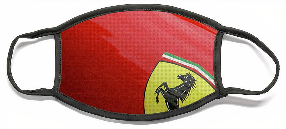 Old Face Mask featuring the photograph Ferrari by Jim Whitley