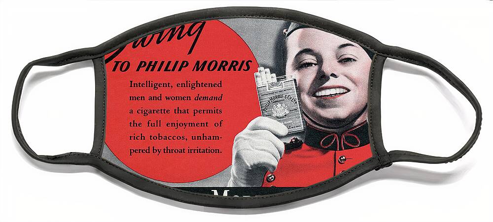 The Swing To Philip Morris Face Mask featuring the photograph For Intelligent, Enlightened Men And Women by Ron Long