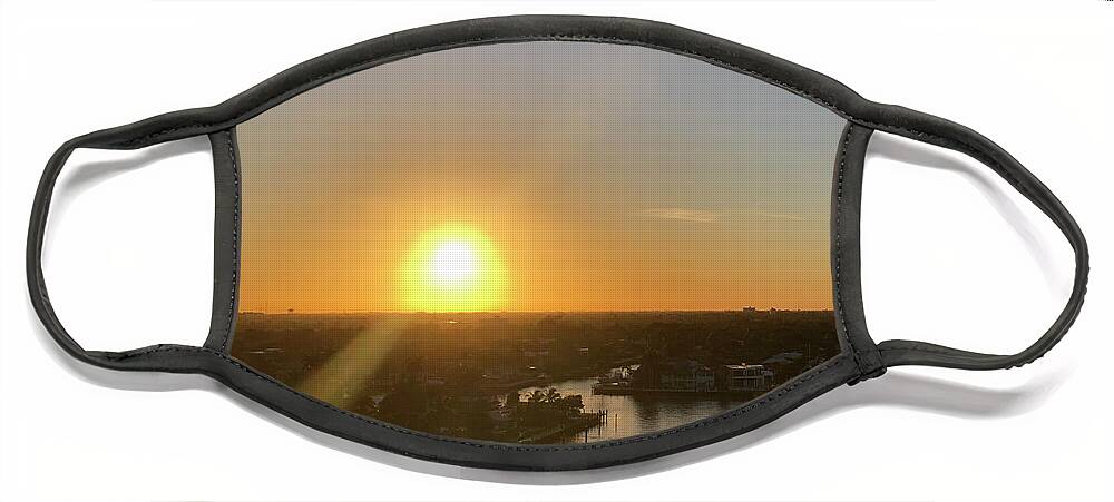 Sunset Face Mask featuring the photograph Fort Lauderdale Sunset by Medge Jaspan