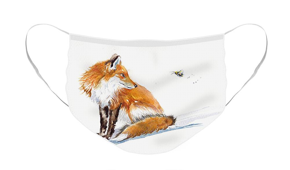 Fox Bee Side You Face Mask For Sale By Debra Hall