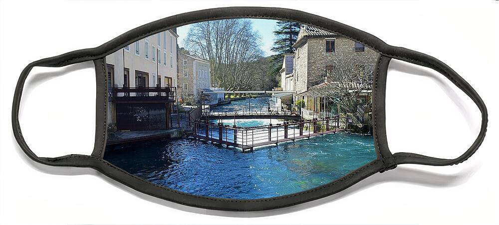 France Face Mask featuring the photograph France Fontaine de Vaucluse Photo 148 by Lucie Dumas