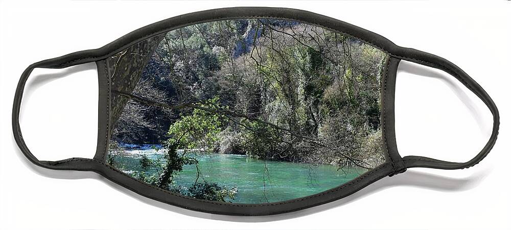France Face Mask featuring the photograph France Fontaine de Vaucluse Photo 151 by Lucie Dumas