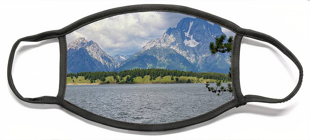 Tetons Face Mask featuring the photograph Freedoms View by Diane Bohna