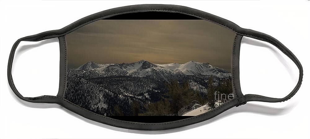 Freel Peak Face Mask featuring the photograph Freel Peak avalanche, Eldorado and Humboldt- Toiyabe National Forest, U. S. A. by PROMedias US