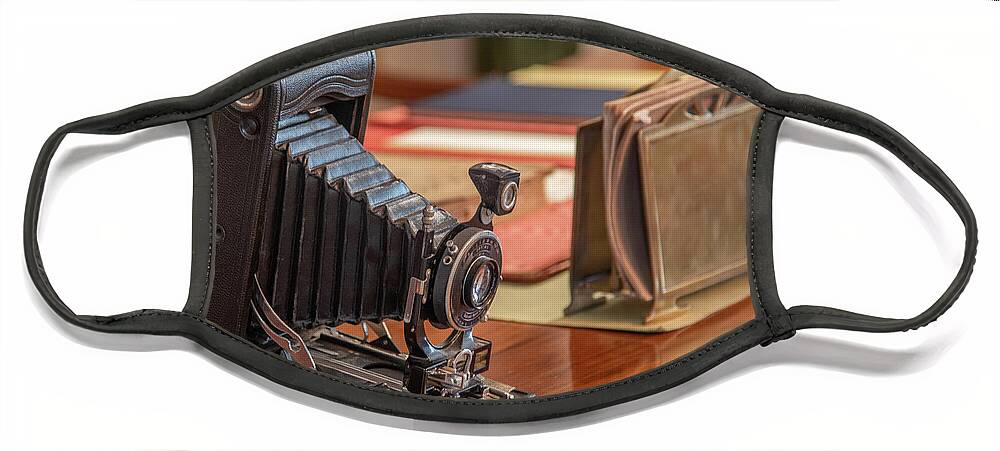George Eastman. George Eastman House Face Mask featuring the photograph George's Camera by Regina Muscarella