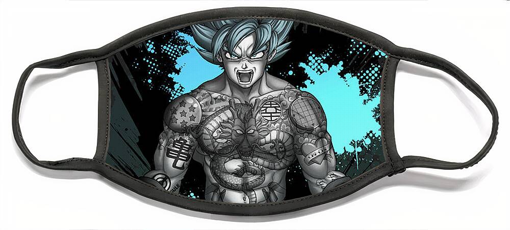 frø liner finger Goku and Tattoos - Dragon Ball Z Face Mask by Ben Krefta - Pixels