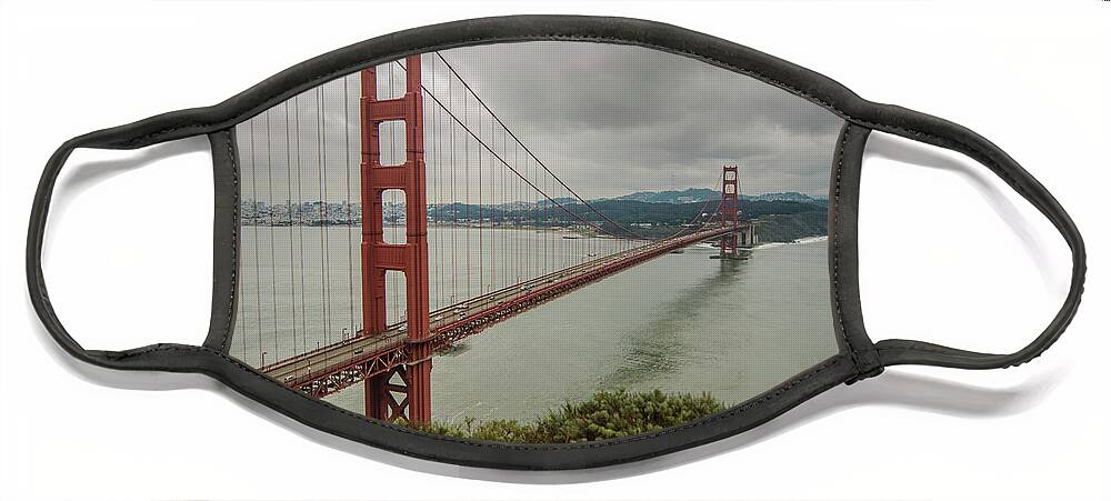 Golden Gate Bridge Face Mask featuring the photograph Golden Gate Bridge by Todd Aaron
