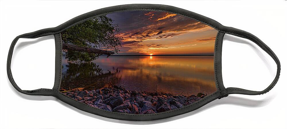 Higgins Lake Face Mask featuring the photograph Good Morning by Joe Holley