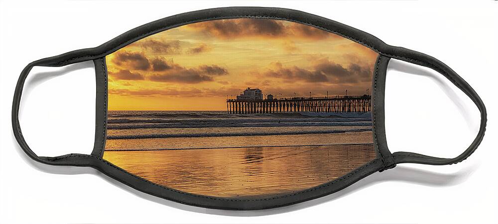 Pier Face Mask featuring the photograph Grand Pier View by Alison Frank