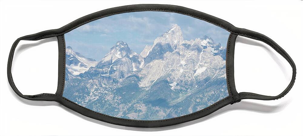 Grand Teton Face Mask featuring the photograph Grandest of Them All by Margaret Pitcher