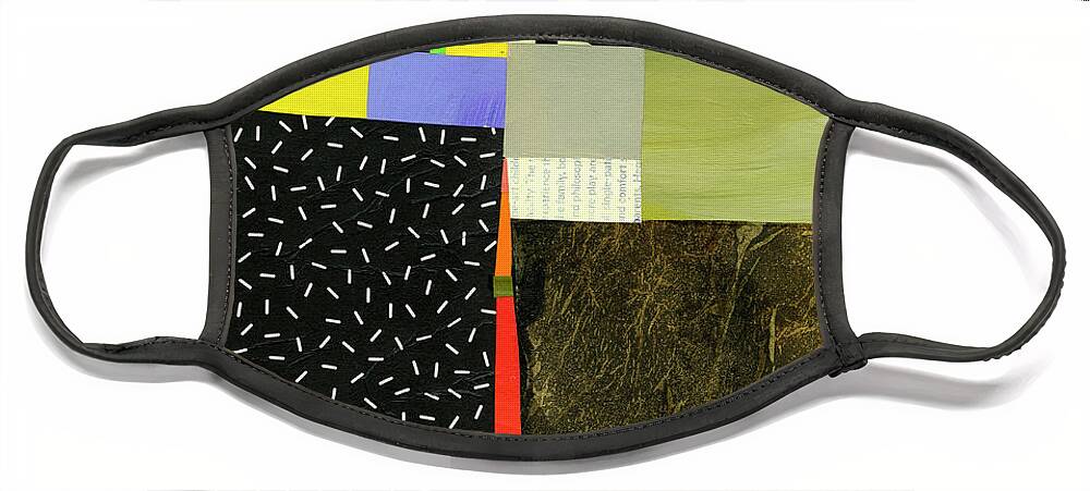 Abstract Art Face Mask featuring the painting Grid Study #1 by Jane Davies