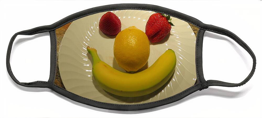 Fruit Face Mask featuring the photograph Happy Fruit by Linda Stern