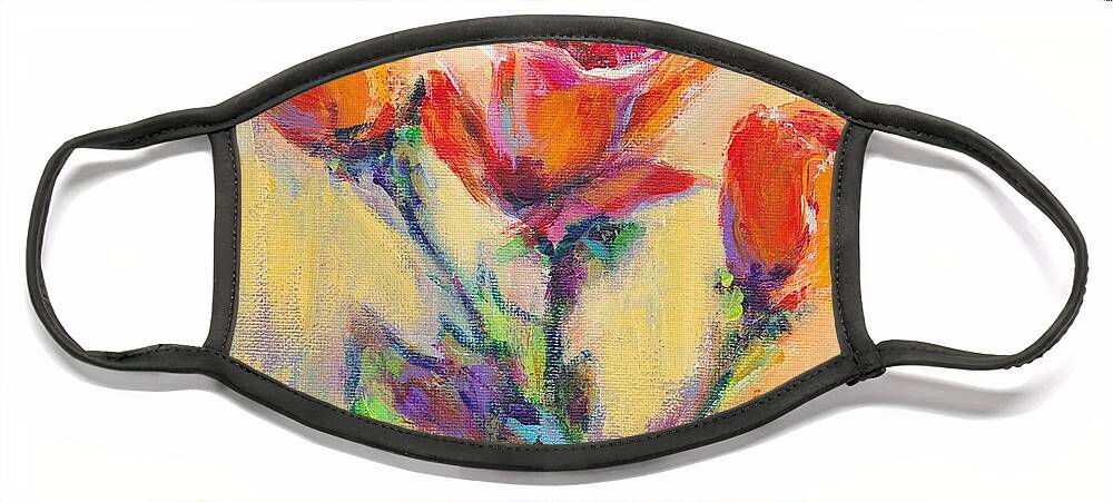 Flowers Face Mask featuring the painting Happy Mother's Day by Jodie Marie Anne Richardson Traugott     aka jm-ART