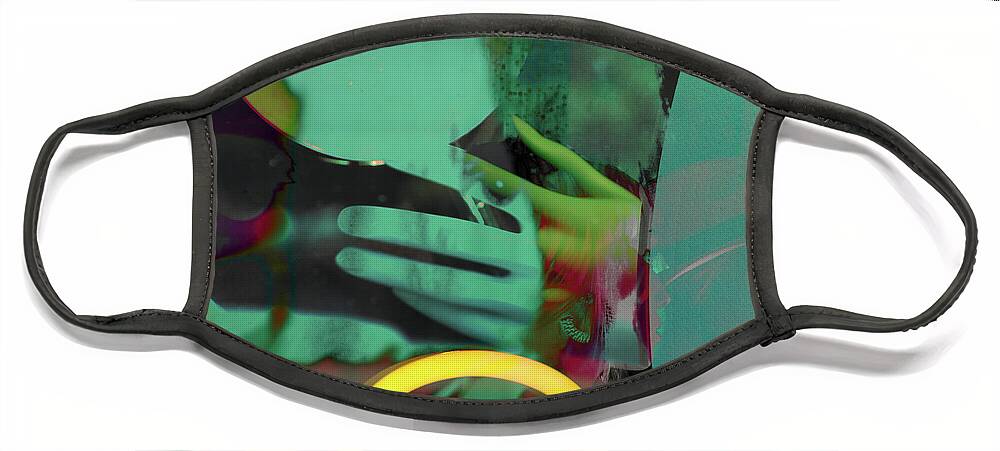 Abstract Face Mask featuring the photograph Hard Stop by J C