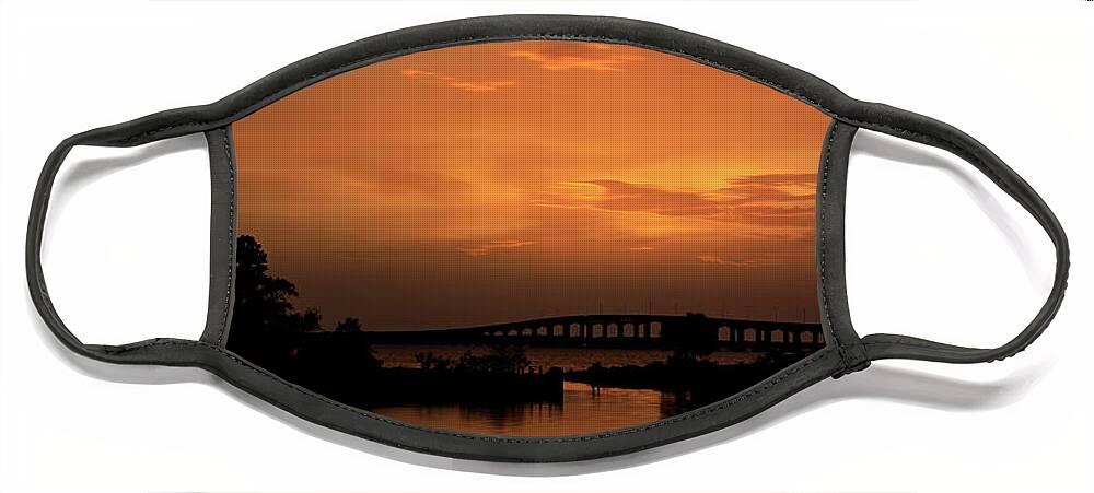 Landscape Face Mask featuring the photograph Sunset Reflection by JASawyer Imaging