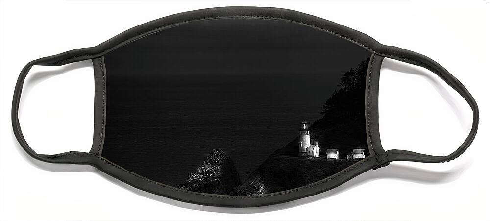Heceta Head Lighthouse Face Mask featuring the photograph Heceta Head Lighthouse by Doug Sturgess