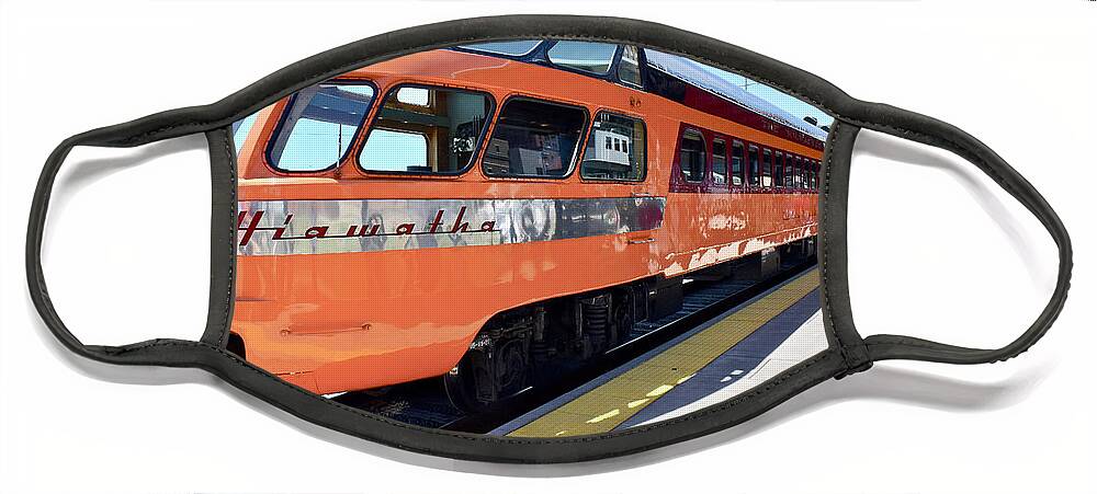 Milwaukee Railroad Face Mask featuring the photograph Hiawatha Skytop by Ron Long