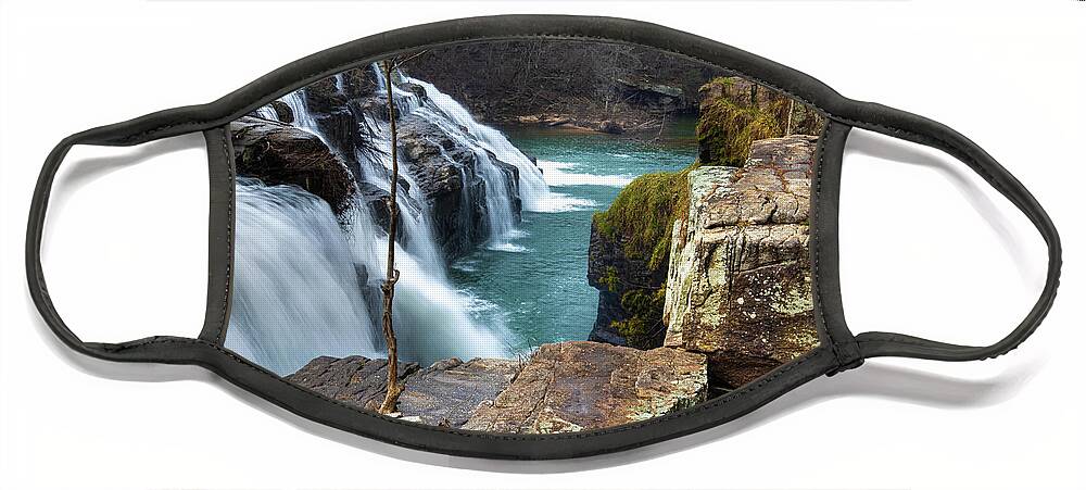 Waterfall Face Mask featuring the photograph High Falls by Jamie Tyler