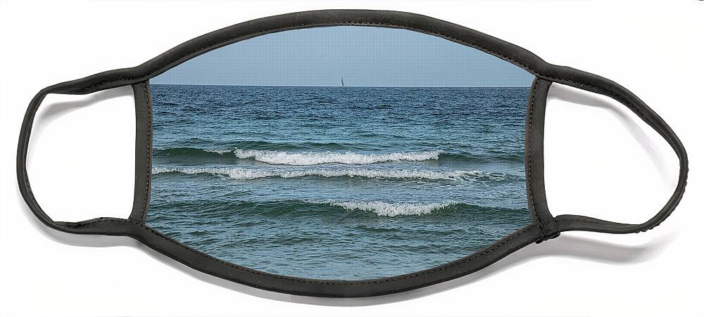 4723 Face Mask featuring the photograph High Tide at the beach by FineArtRoyal Joshua Mimbs