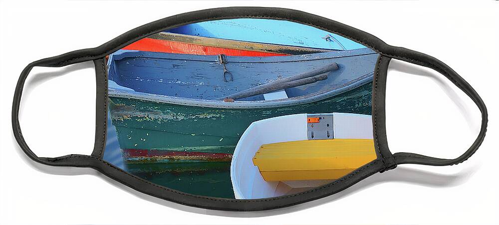 Rowboats Face Mask featuring the photograph Home for the Night - Rowboats by Nikolyn McDonald