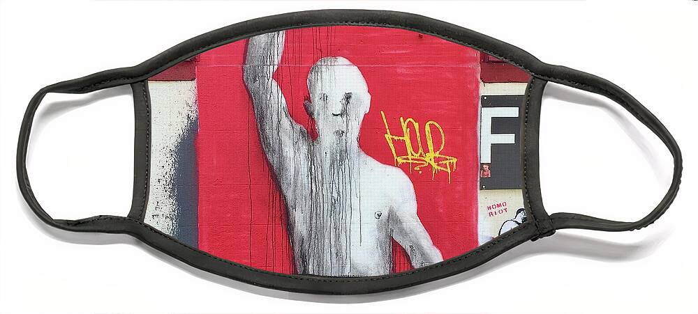 Homo Riot Face Mask featuring the photograph Homo Riot by Flavia Westerwelle