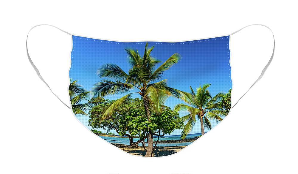 Hawaii Face Mask featuring the photograph Honokohau Beach View by John Bauer