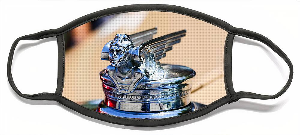 Cars Face Mask featuring the photograph Hood Ornament by Vivian Krug Cotton