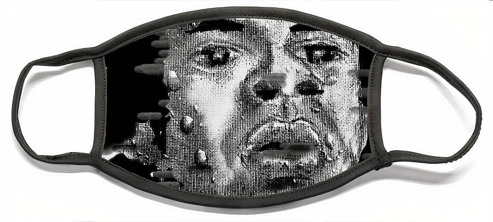  Face Mask featuring the mixed media HOV by Angie ONeal