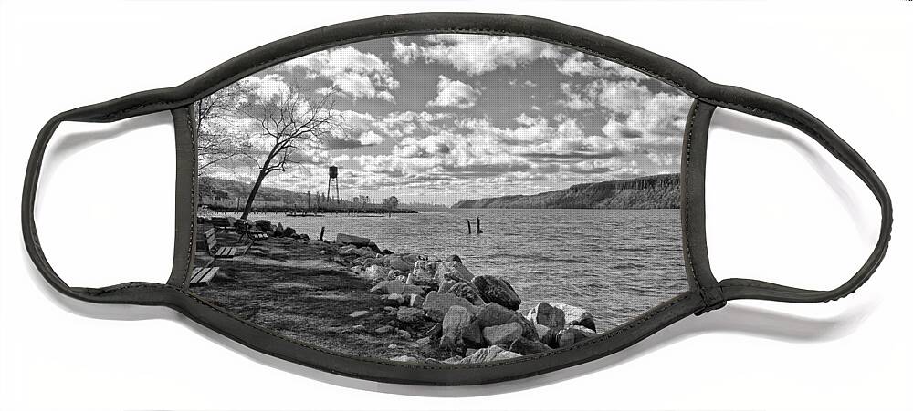 River Face Mask featuring the photograph Hudson River New York City View by Russ Considine