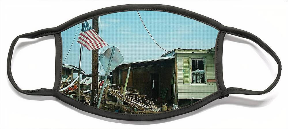  Face Mask featuring the photograph Hurricane Katrina Series - 7 by Christopher Lotito