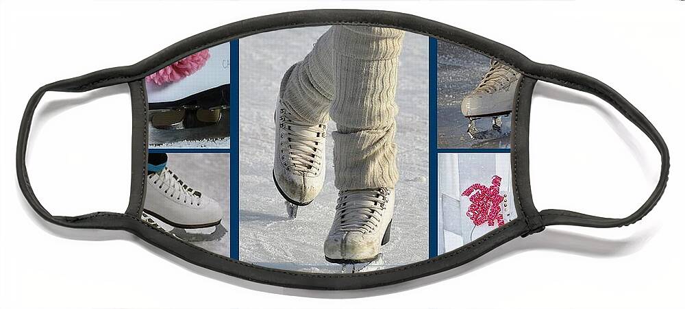Ice Skates Face Mask featuring the photograph Ice Skates by Nancy Ayanna Wyatt