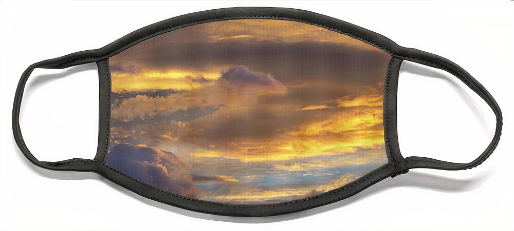 Clouds Face Mask featuring the photograph In the sea of clouds 2 by Adriana Mueller