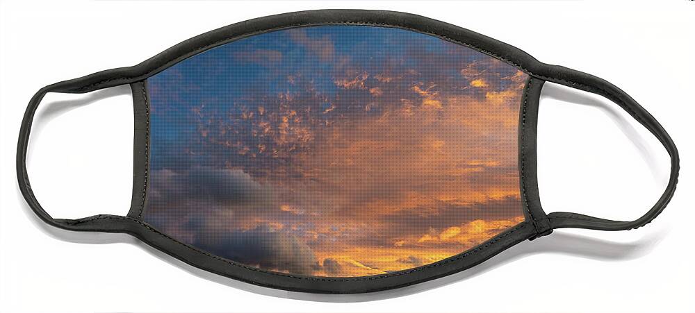 Clouds Face Mask featuring the photograph In the sea of clouds 3 by Adriana Mueller