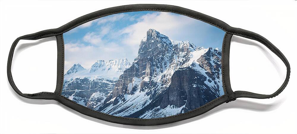 Canada Face Mask featuring the photograph Jagged Peaks by Rick Deacon