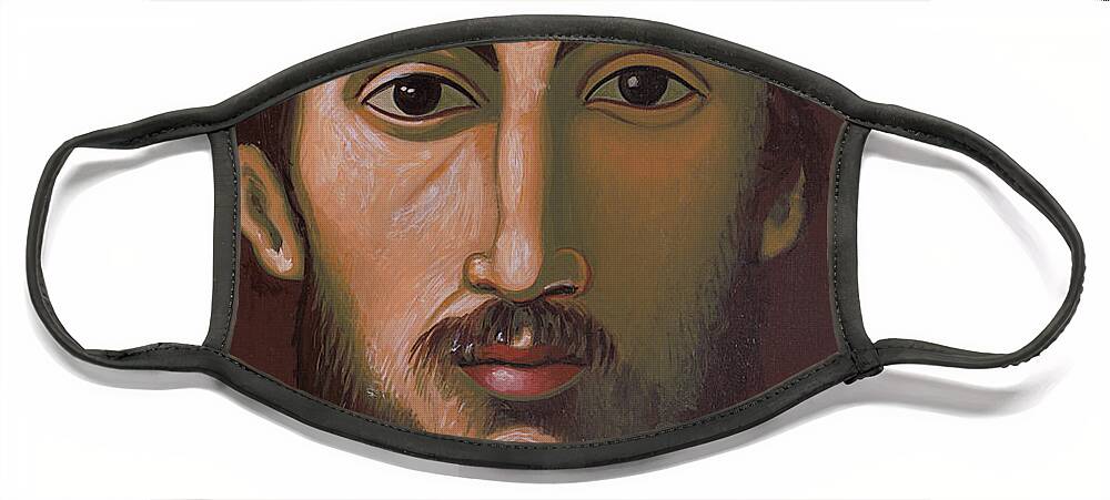 Jesus After Jose Ribera Face Mask featuring the painting Jesus after Jose Ribera 321  by William Hart McNichols