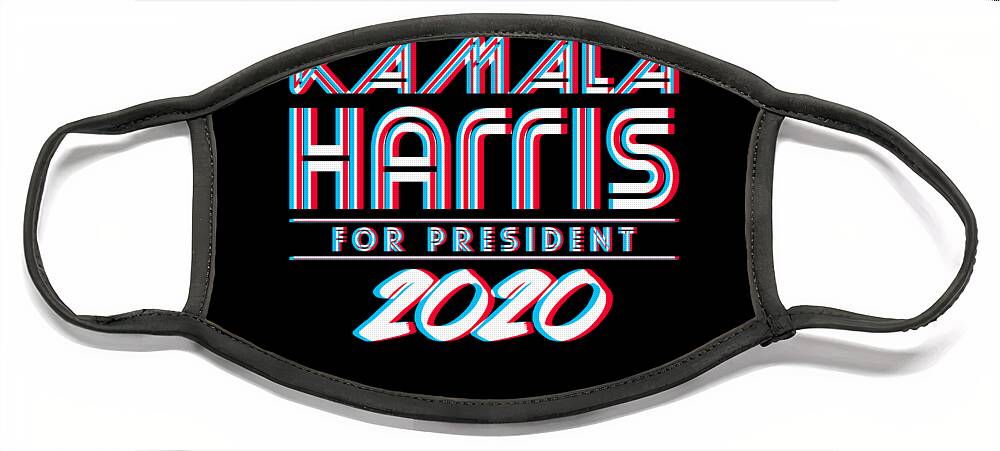 Election Face Mask featuring the digital art Kamala Harris For President 2020 3D by Flippin Sweet Gear