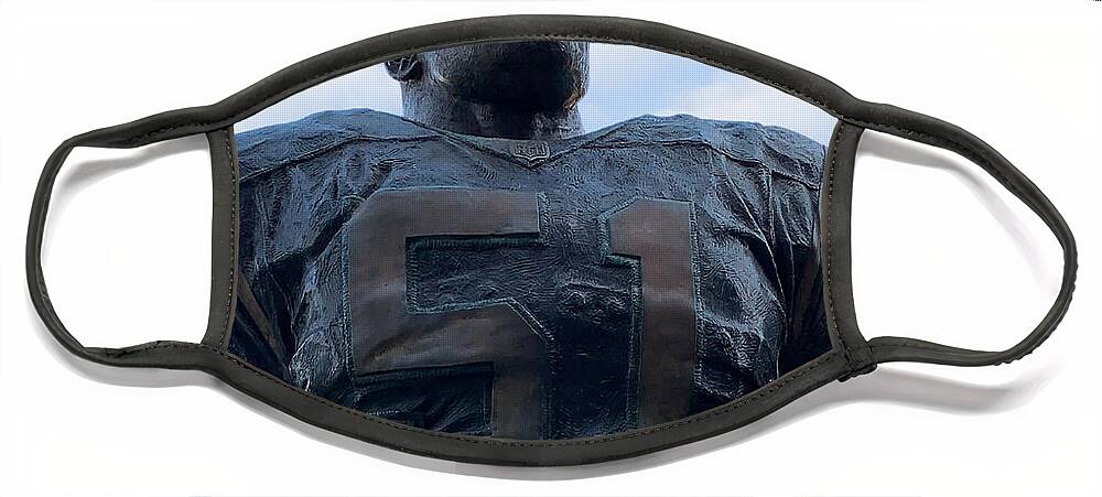Sam Mills Face Mask featuring the photograph Keep Pounding by Lee Darnell