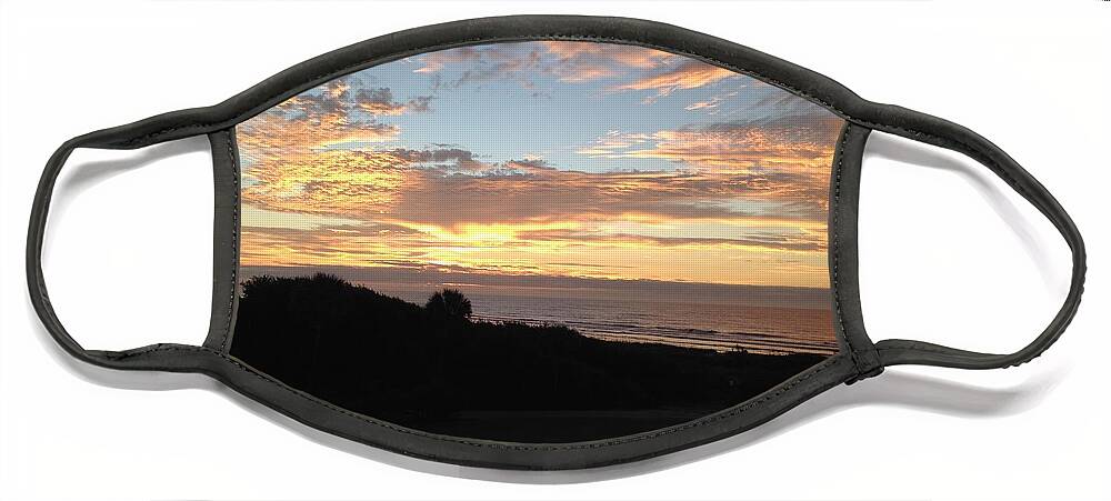 Kiawah Island Face Mask featuring the photograph Kiawah Island two Sunset by Catherine Wilson