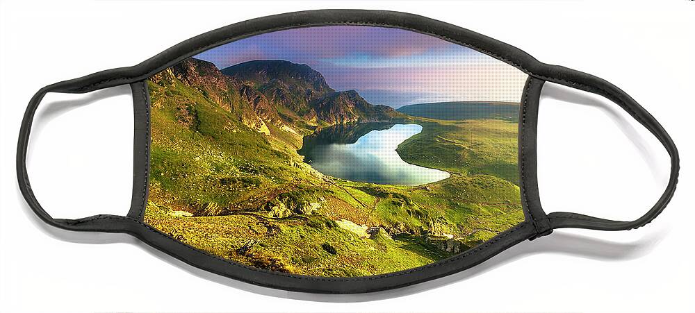 Bulgaria Face Mask featuring the photograph Kidney Lake by Evgeni Dinev