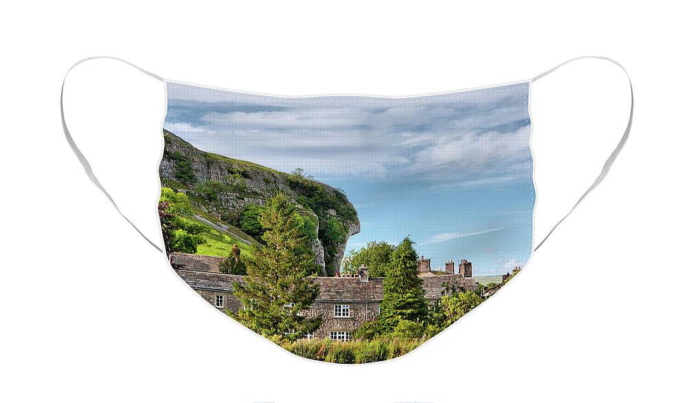 Uk Face Mask featuring the photograph Kilnsey Crag, Yorkshire Dales by Tom Holmes Photography
