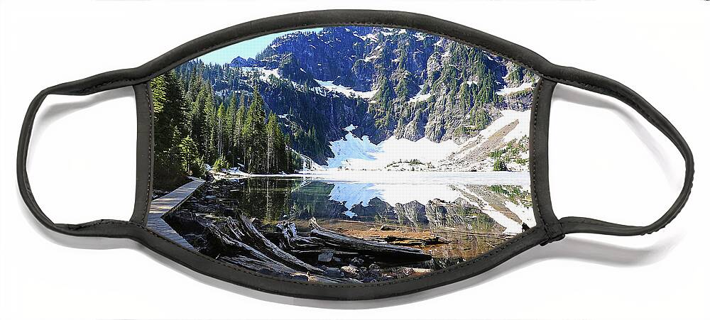 Lake Face Mask featuring the photograph Lake 22 by Sylvia Cook