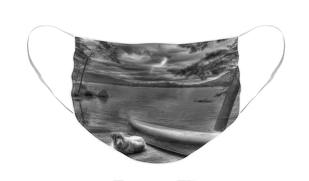 Lightning Face Mask featuring the photograph Lake George Lightning by Russel Considine